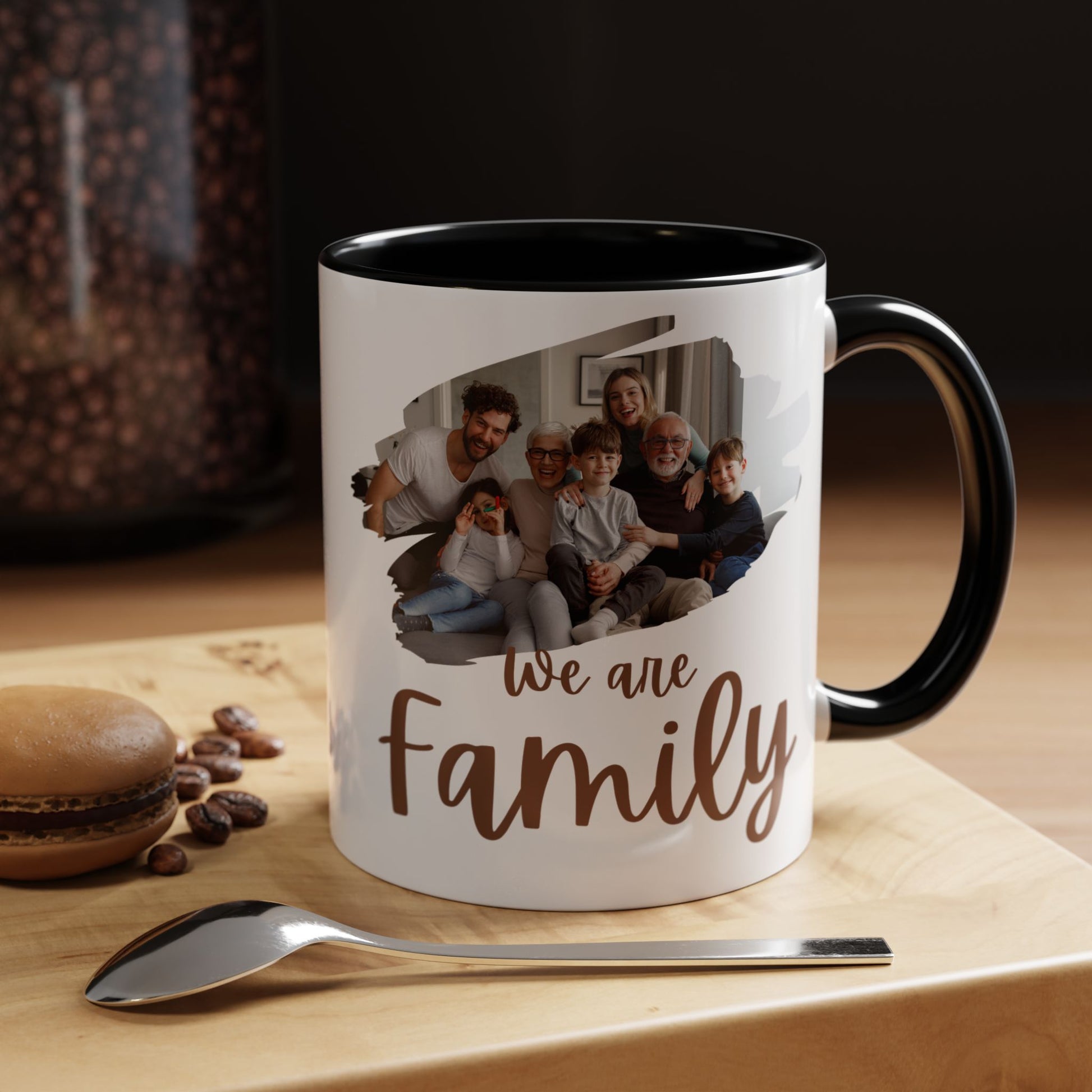 Customized Family Coffee Mug, Personalized Mug Gift, Add Your Family Photo - VYBE Shop