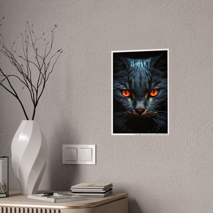Cat Mystical Cat Poster - Unique Wall Art for Home Decor and Halloween Decoration, Perfect for Cat Lovers - VYBE Shop