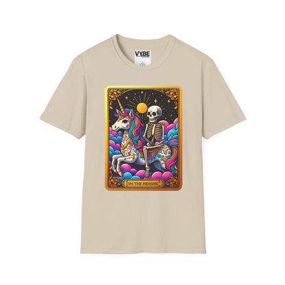 Whimsical Skeleton Tarot Shirt for Unique Style Lovers - VYBE Shop