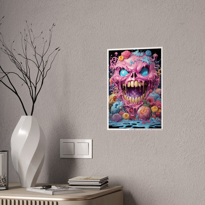 Colorful Kawaii Monster Art Poster - VYBE Shop