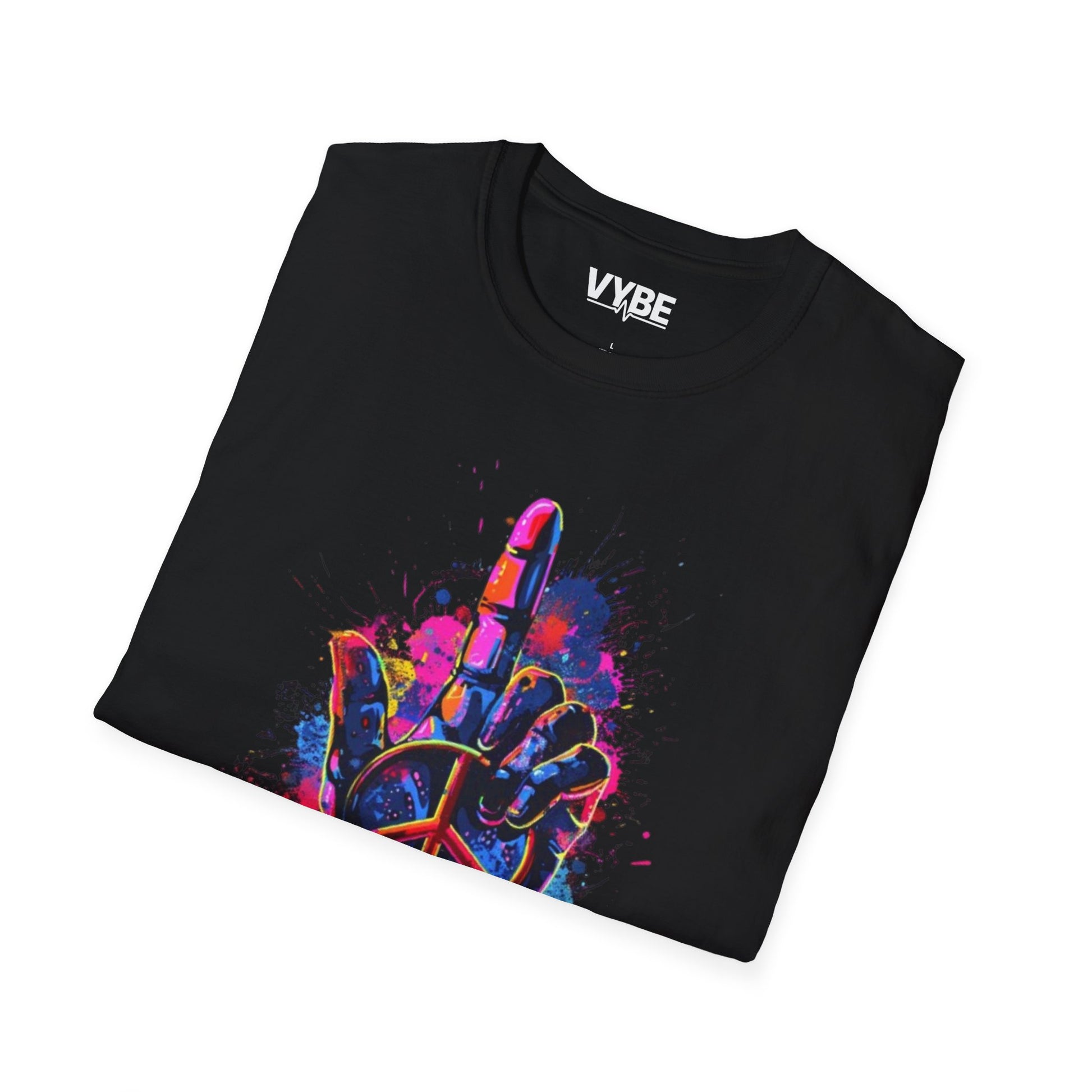 Colorful Peace Gesture T-Shirt - VYBE Shop