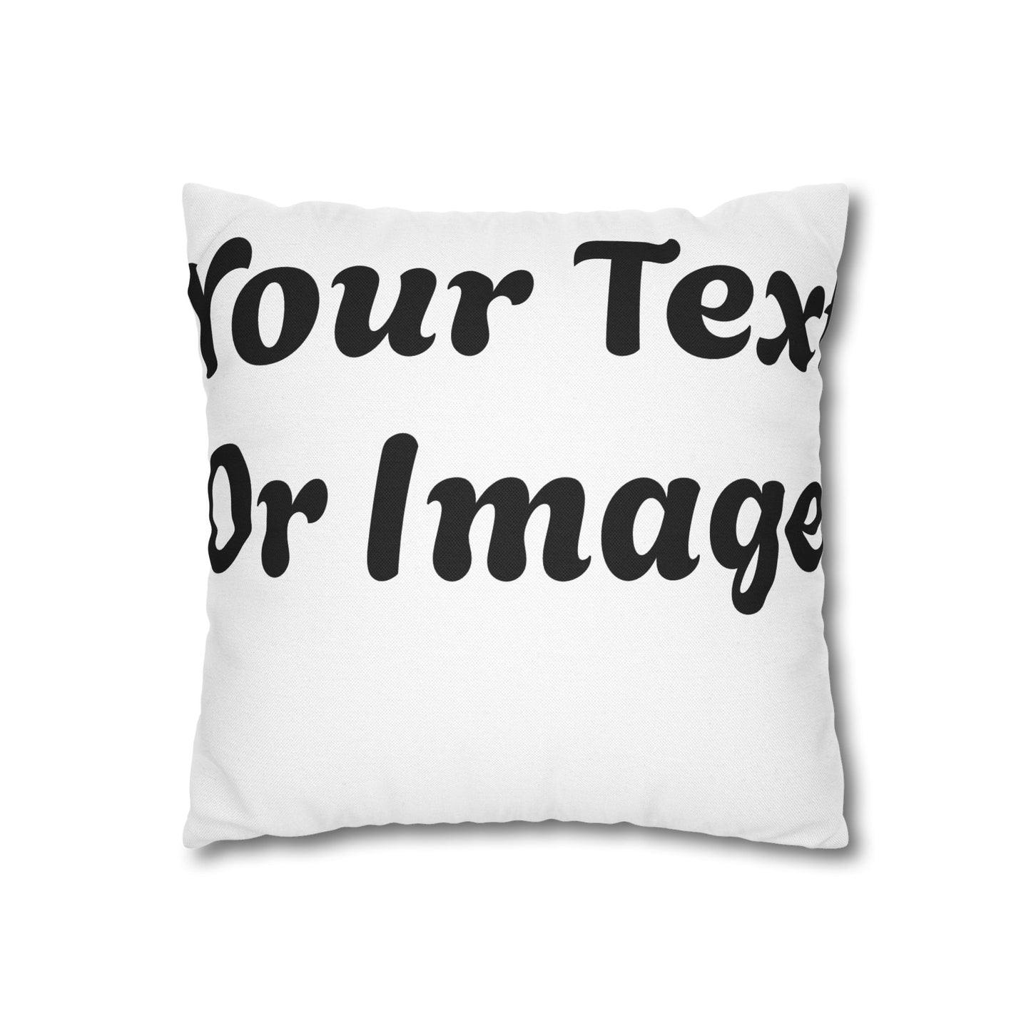Customizable Pillowcase - Personalized Spun Polyester Throw Pillowcase for Unique Home Decor - VYBE Shop