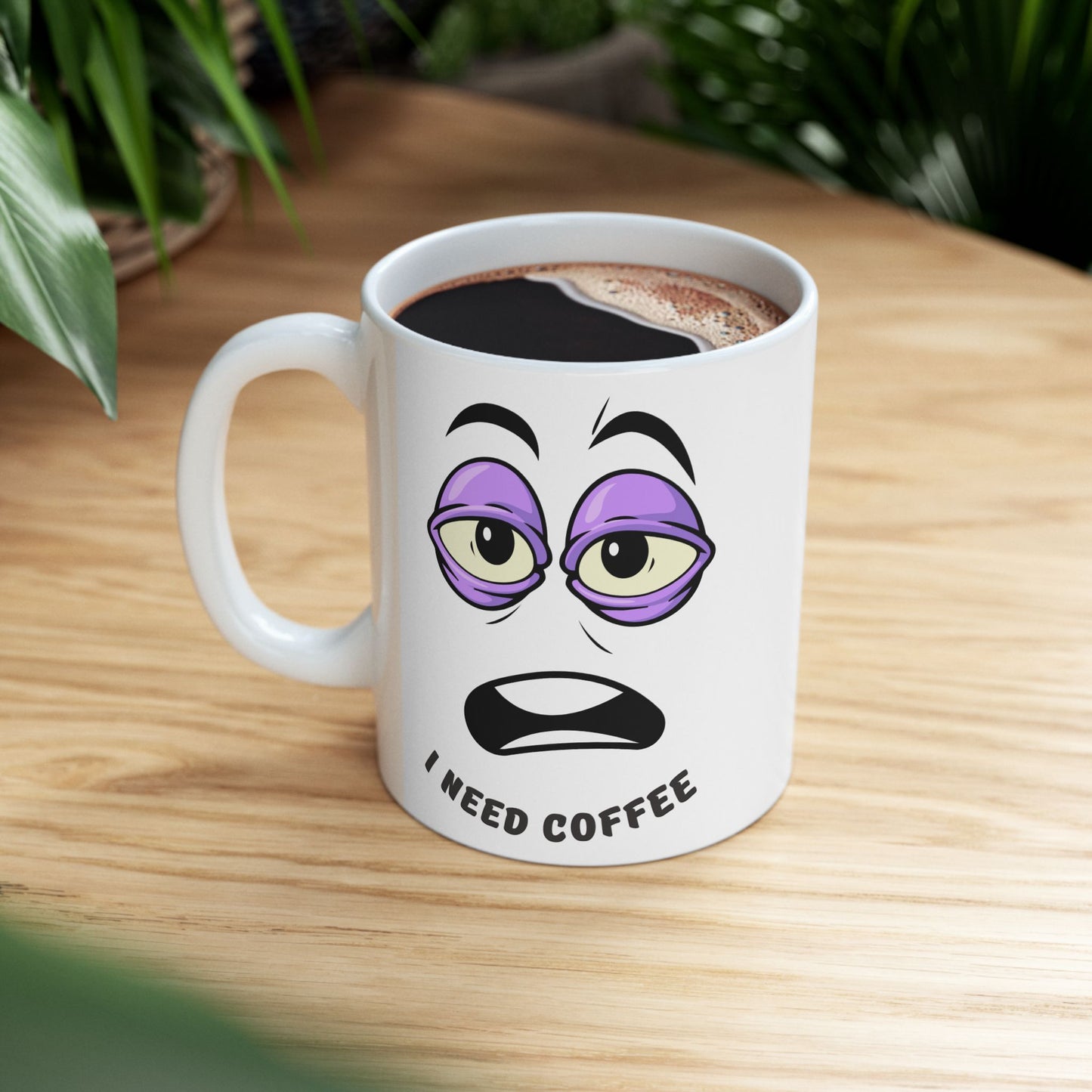 Funny Coffee Mug, I Need Coffee Cup, Gift for Coffee Lovers, Office Mug, Unique Ceramic Mug, Humorous Coffee Cup - VYBE Shop