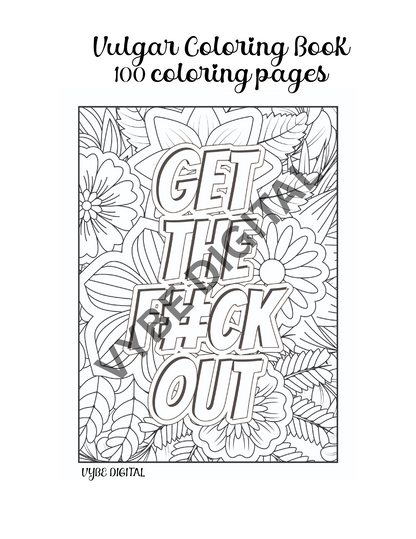 Vulgar Words Coloring- 100 pages