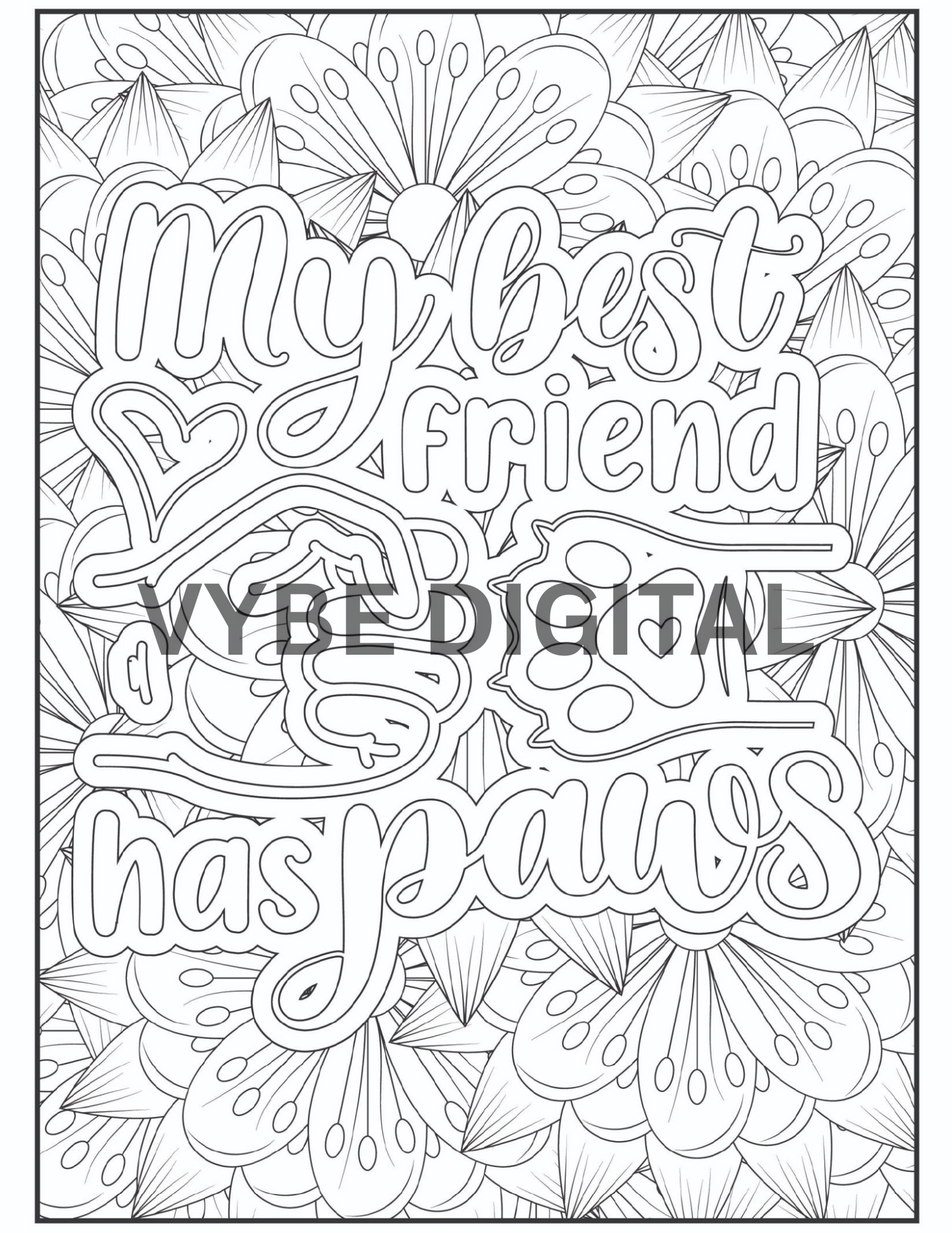 Cat Quotes Coloring- 40 Pages