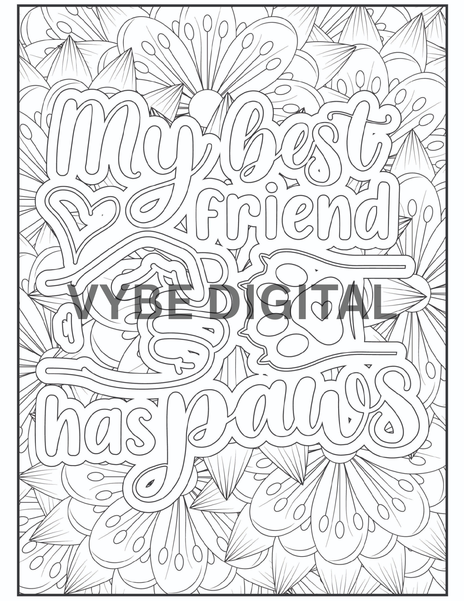 Cat Quotes Coloring- 40 Pages