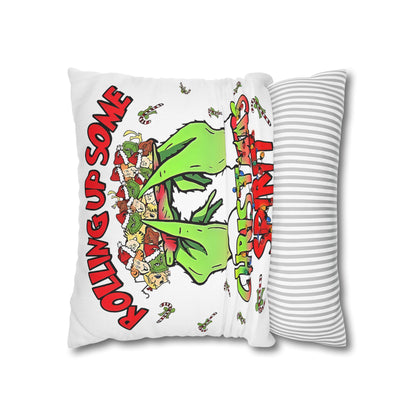 Grinch Christmas Pillowcase - Fun Holiday Decor Throw Pillow Cover for Festive Home Accent and Unique Gift - VYBE Shop