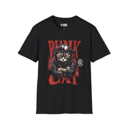 Punk Cat T-Shirt - VYBE Shop