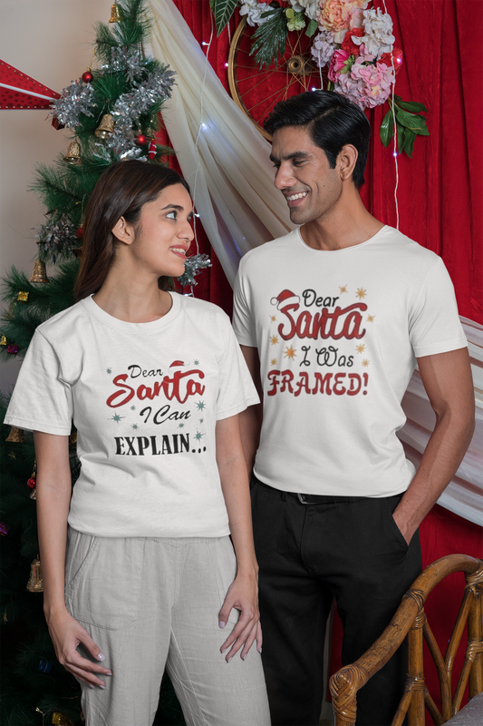 Christmas- Dear Santa I Can Explain T-shirt, Funny Gift Idea - VYBE Shop