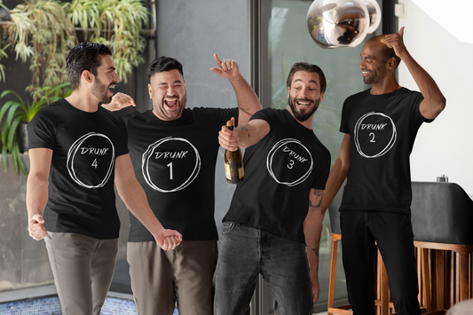 Drunk 1 Group T-Shirt, Funny Group Tees, Great Gift Idea - VYBE Shop