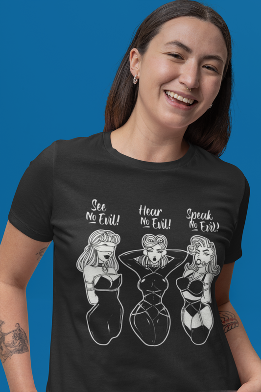 See No Evil, Hear No Evil, Speak No Evil T-Shirt - VYBE Shop