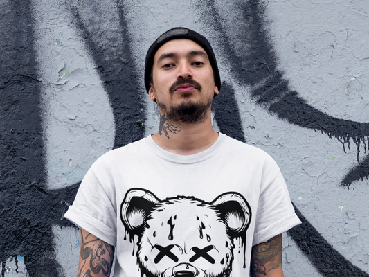 Alterative- Grunge Bear Graphic Tee - VYBE Shop