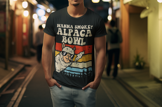 420- Alpaca Bowl T-Shirt, Funny Gift For Hippie Stoners - VYBE Shop