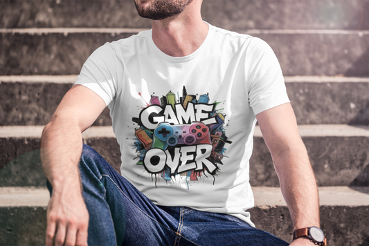 Gaming- Vibes Game Over Unisex T-Shirt, Great Gift For Gamers - VYBE Shop