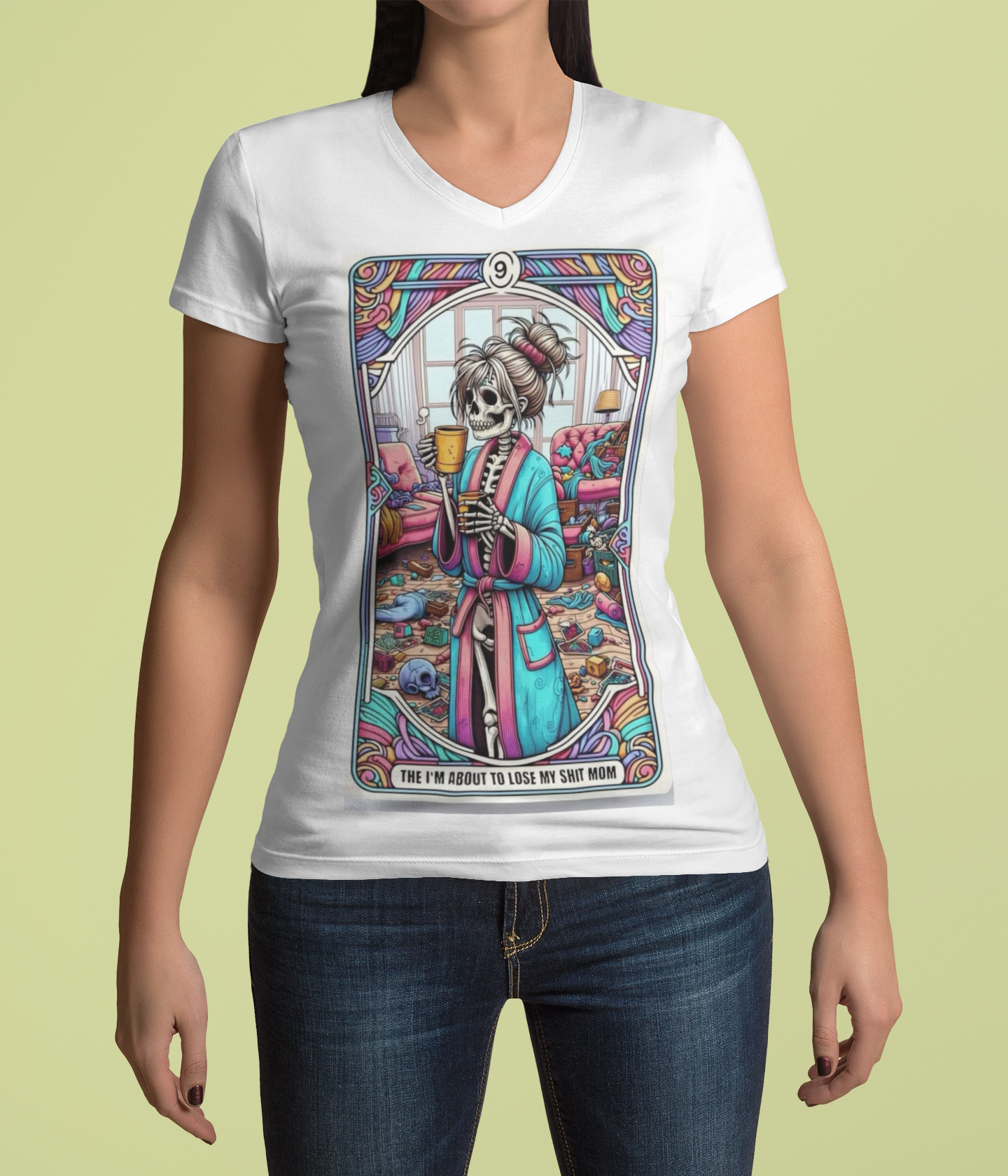 About To Lose My Shit Mom- Tarot T-Shirt - VYBE Shop