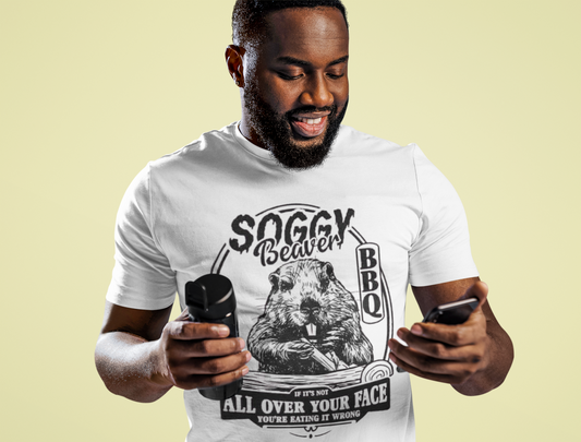 Funny Soggy Beaver BBQ T-Shirt - VYBE Shop