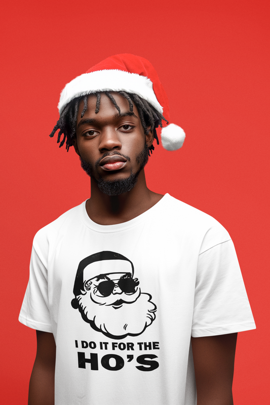 Christmas- Funny Holiday T-Shirt, Unisex Christmas Tee, Santa Humor Shirt, Novelty Graphic Tee - VYBE Shop