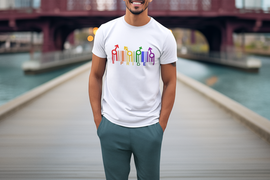 LGBTQ- Pride Graphic Tee, Rainbow Shirt for Celebrations, Unisex Equality Apparel, Softstyle Pride Wear - VYBE Shop