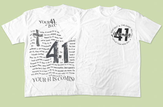 Religious- 41 T-Shirt with Faith Design | Perfect for Believers, Gifts, Church Events, Casual Wear, Spirituality - VYBE Shop