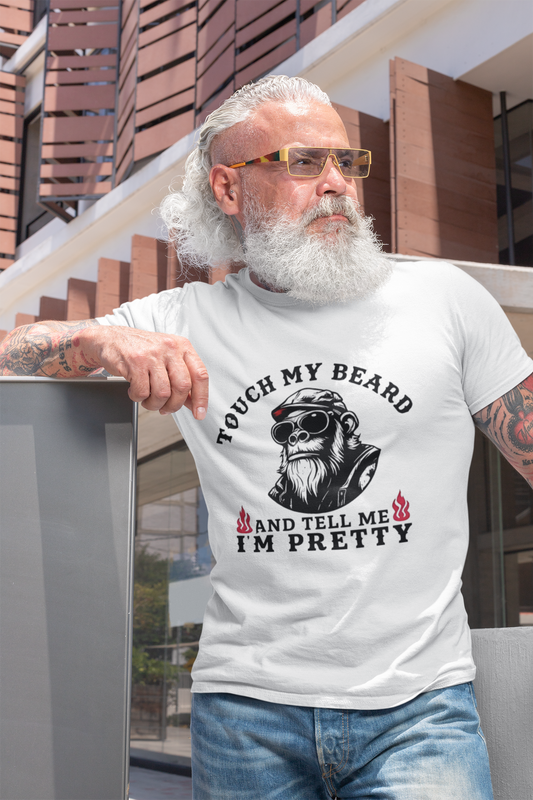 Funny- Beard Graphic T-Shirt, Unisex Tee for Bearded Men, Gifts for Him, Casual Wear, Birthday Celebrations, Humor Apparel - VYBE Shop