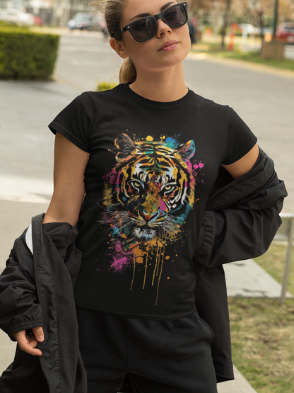 Vibrant- Tiger Graphic Tee - VYBE Shop