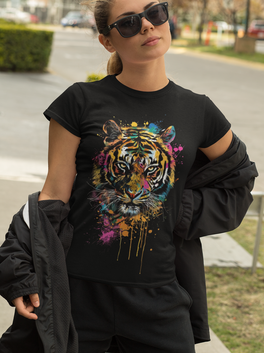 Vibrant- Tiger Graphic Tee - VYBE Shop