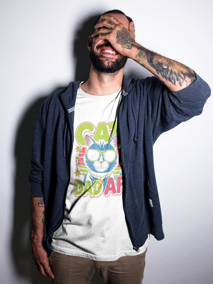 Pets- Cat Dad AF T-Shirt - VYBE Shop