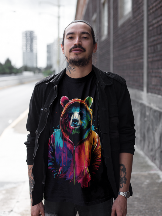 Neon- Bear Graphic T-Shirt - VYBE Shop