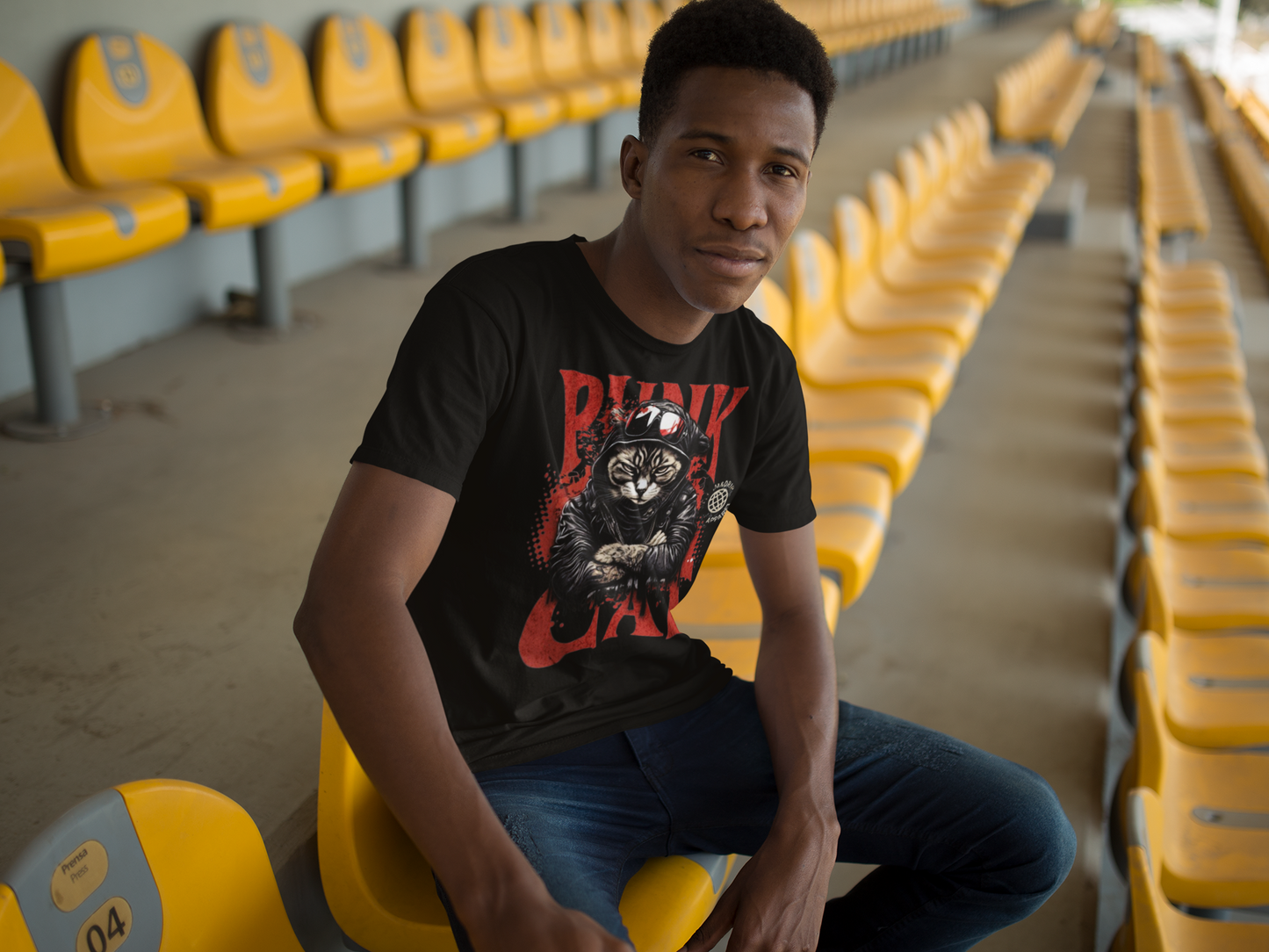 Punk Cat T-Shirt - VYBE Shop