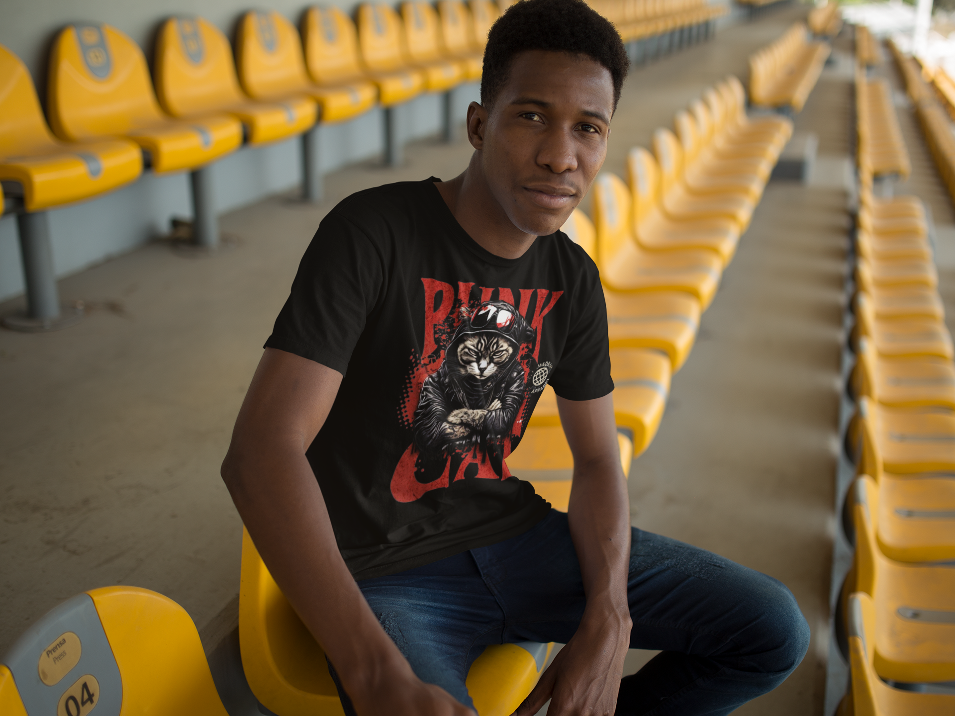 Punk Cat T-Shirt - VYBE Shop