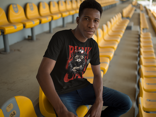Punk Cat T-Shirt - VYBE Shop