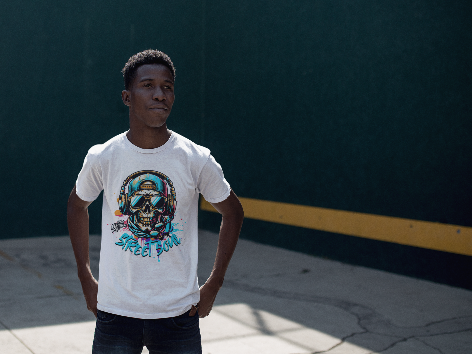 Street Soul Vibes Skull T-Shirt - VYBE Shop
