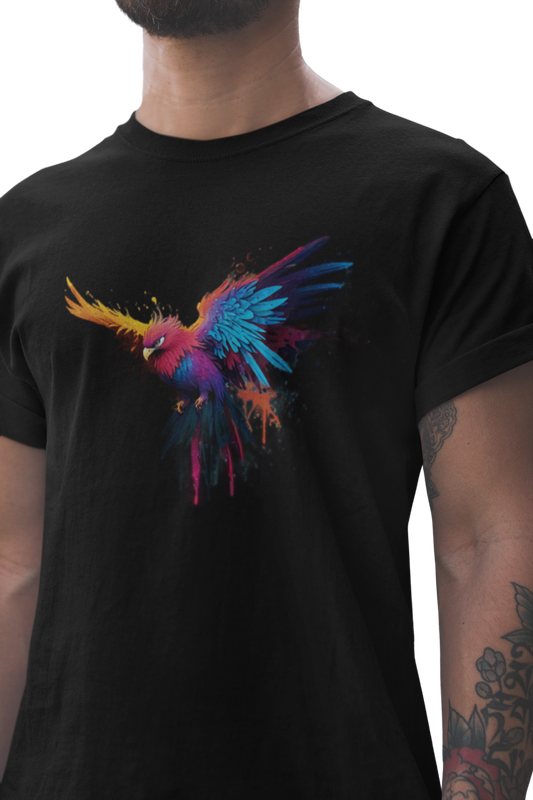 Colorful Parrot T-Shirt - VYBE Shop