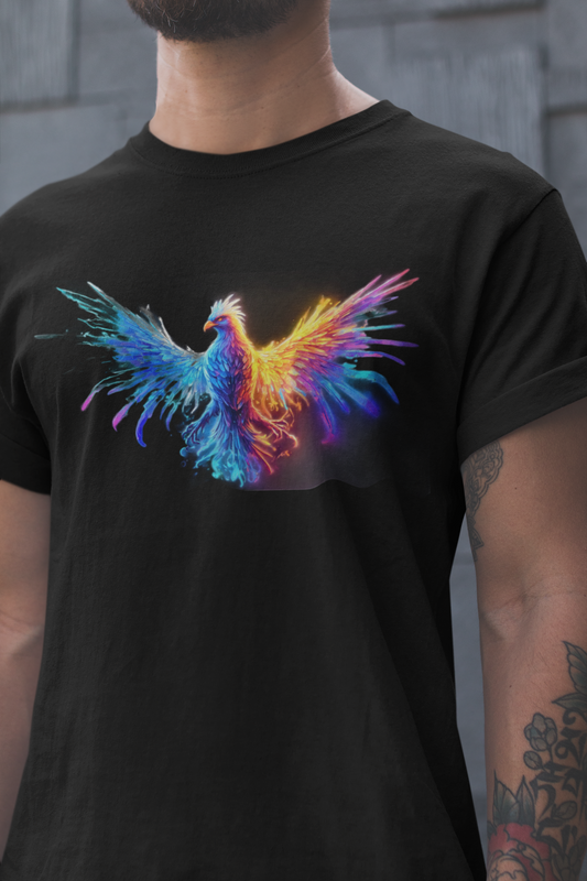 Colorful Phoenix Graphic Tee - VYBE Shop