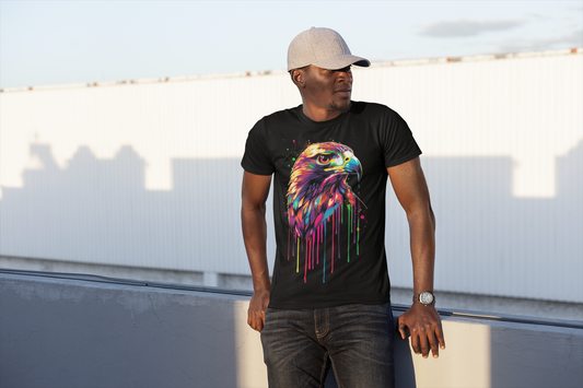 Colorful Eagle Graphic T-Shirt - VYBE Shop