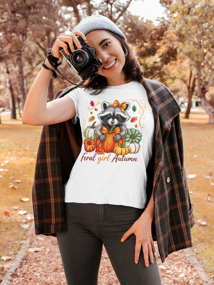 Fall- Feral Girl Autumn T-Shirt - VYBE Shop