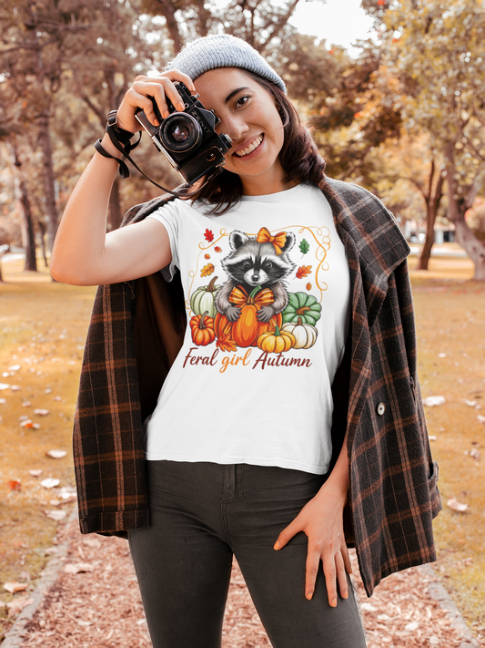 Fall- Feral Girl Autumn T-Shirt - VYBE Shop