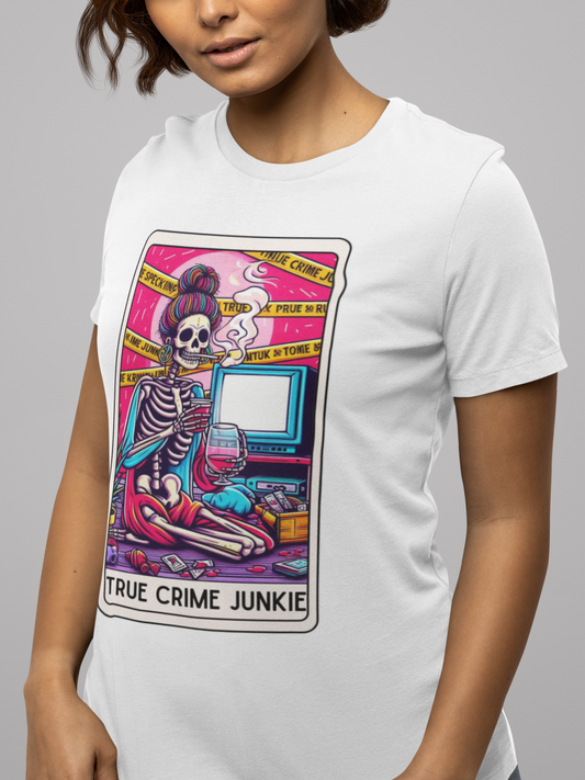 True Crime Junkie- Tarot T-Shirt - VYBE Shop