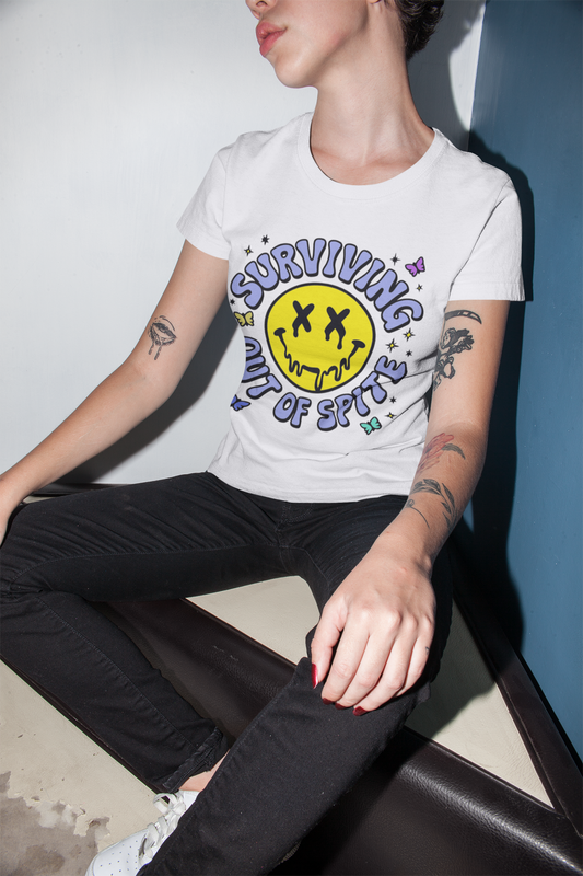 Funny Surviving Out of Spite T-Shirt - VYBE Shop