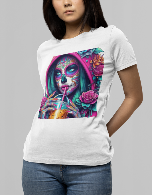 Vibrant Day of the Dead T-Shirt for Celebrating Life and Tradition