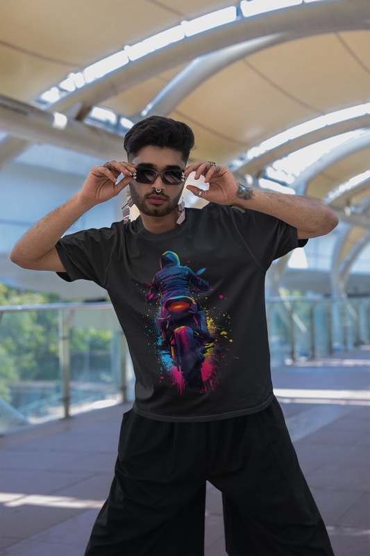 Vibrant Motorcycle T-Shirt