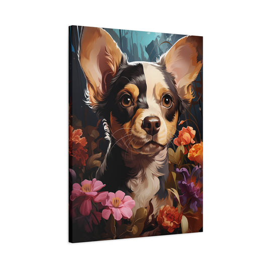Charming Chihuahua Portrait Canvas Art, Dog Lover Gift - VYBE Shop