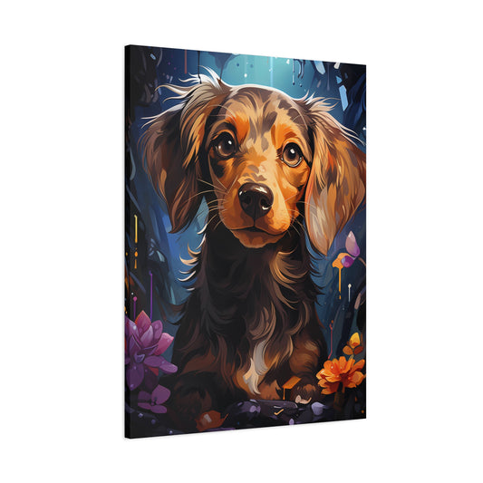 Dachshund Canvas Art, Dog Lover Gift, Home Decor - VYBE Shop