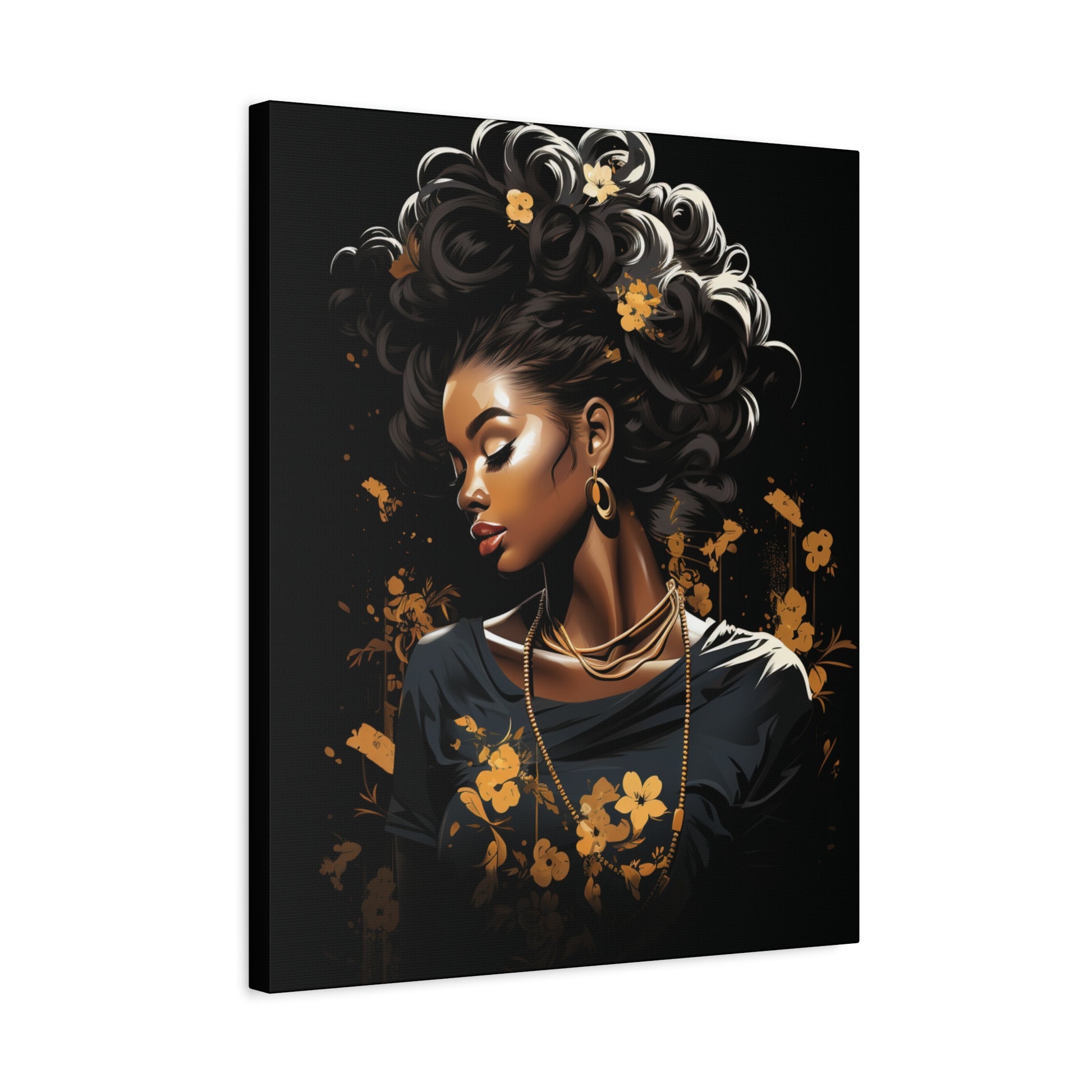 Bold Afro Woman Art - African American Artwork - VYBE