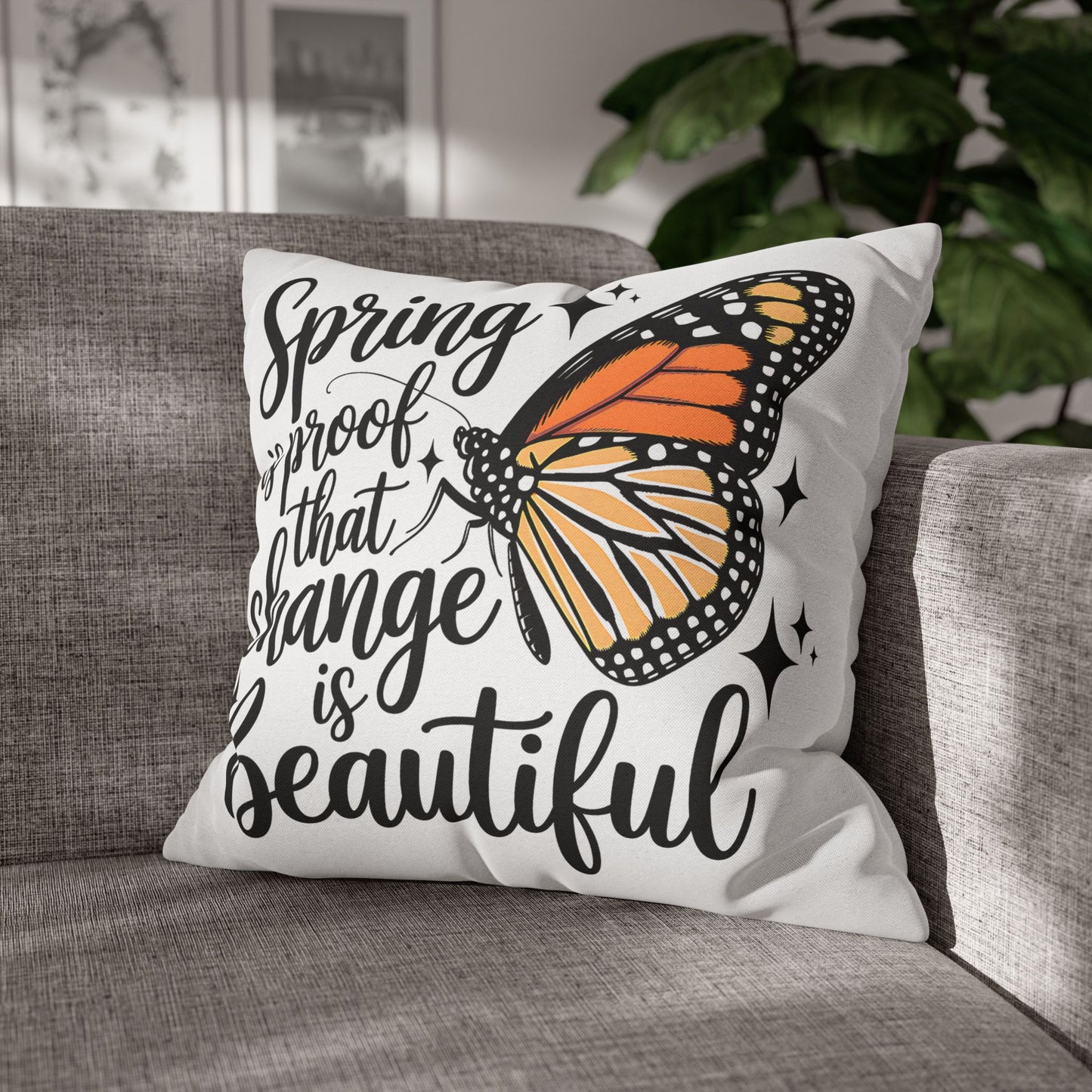 Spring Butterfly Pillowcase - Boho Home Decor for Nature Lovers, Perfect Spring Gift - VYBE Shop