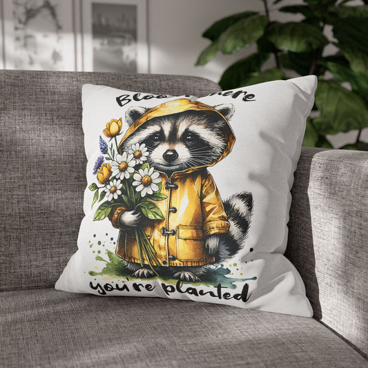 Whimsical Raccoon Pillowcase for Cozy Home Decor and Inspirational Bedroom Accent, Ideal Gift for Nature Lovers - VYBE Shop