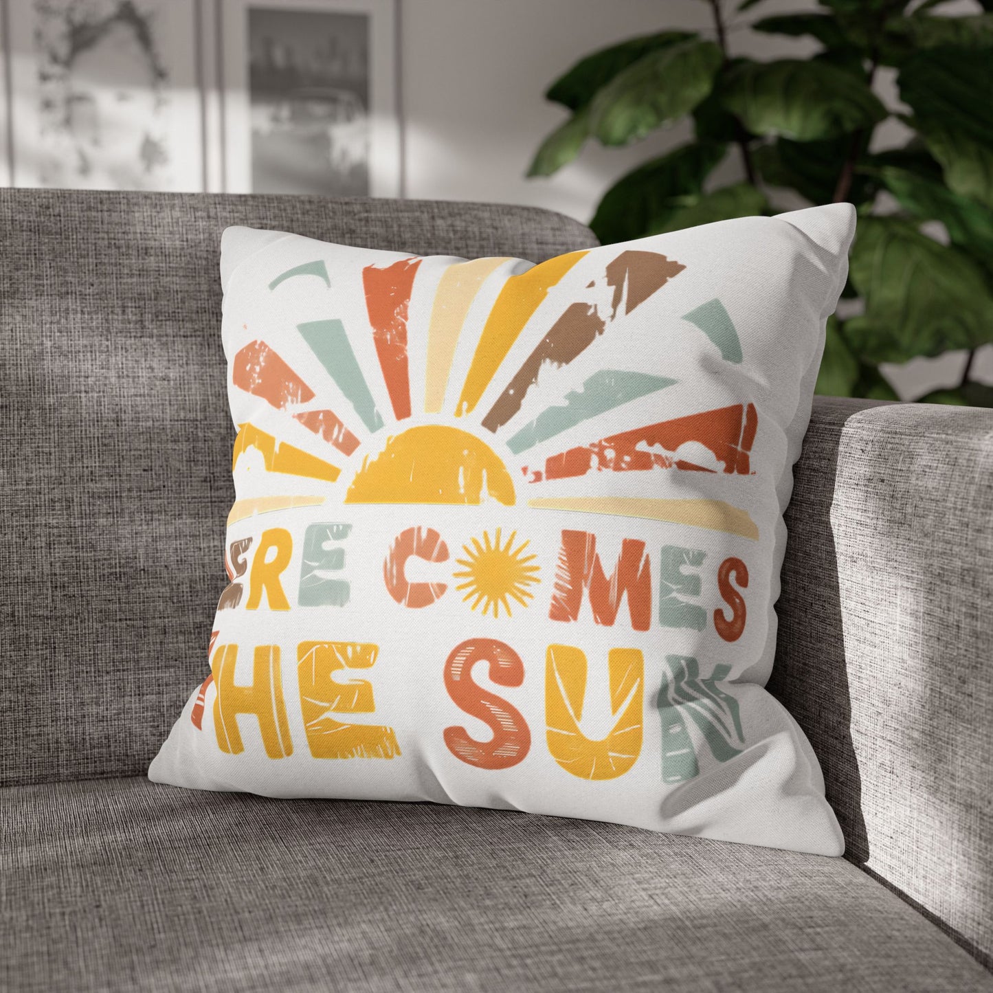 Sunrise Vibe Pillowcase - Boho Floral Design for Cozy Home Decor and Summer Vibes - VYBE Shop