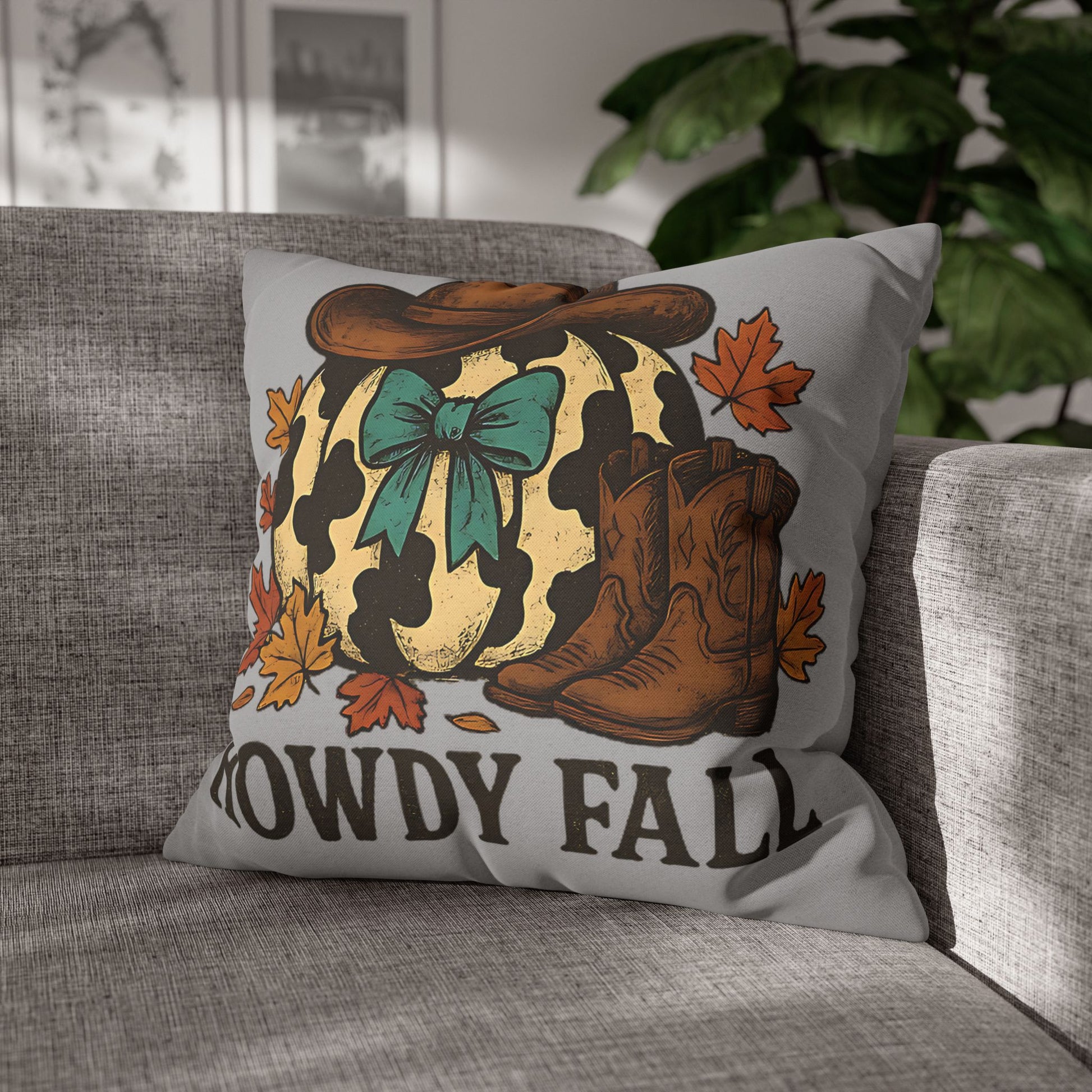 Howdy Fall Decorative Pillowcase - Cozy Autumn Home Decor, Farmhouse Style Decorative Pillow Cover, Perfect Fall Gift - VYBE Shop