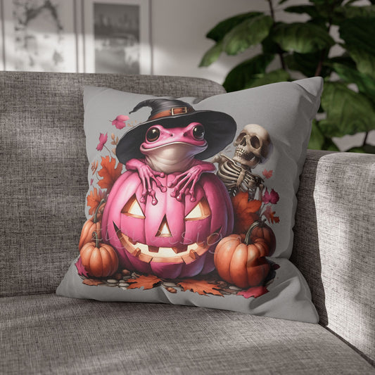 Halloween Frog Pillowcase – Spooky Home Decor for Cozy Autumn Accents and Witchy Gifts - VYBE Shop