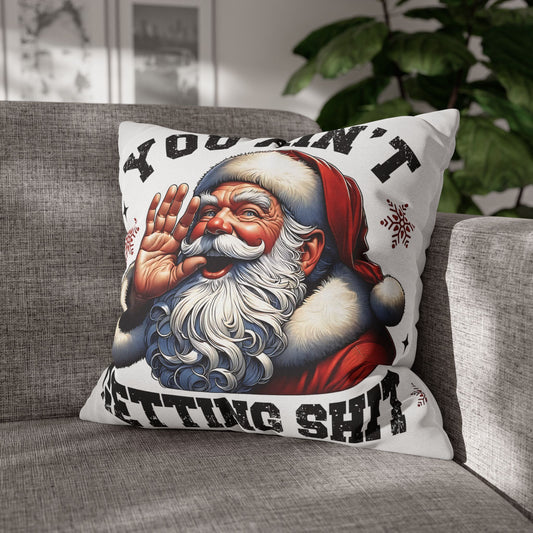 Funny Santa Pillowcase for Holiday Decor, Christmas Gift, Holiday Throw Pillow, Cozy Home Decor, Novelty Pillow - VYBE Shop